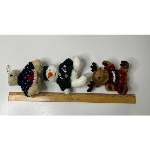 Lot of 3 Hugfun Int’l Christmas Teddy Bears 5.6" Holiday Plush Stuffed Animals - Picture 14 of 14